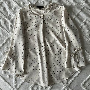 Women White Blouse Shirt Size M